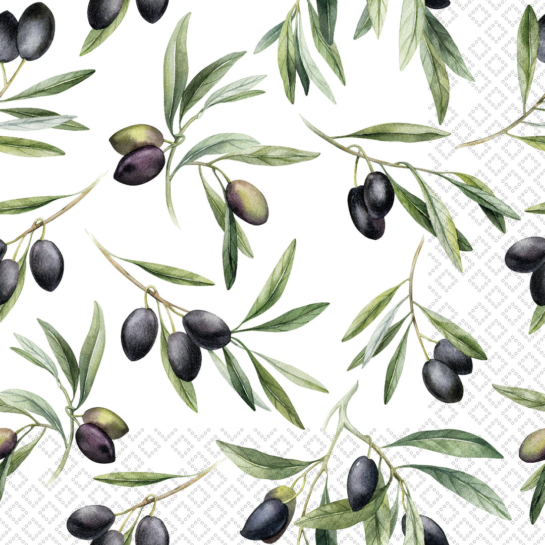 Black Olive Lover Lunch Napkin