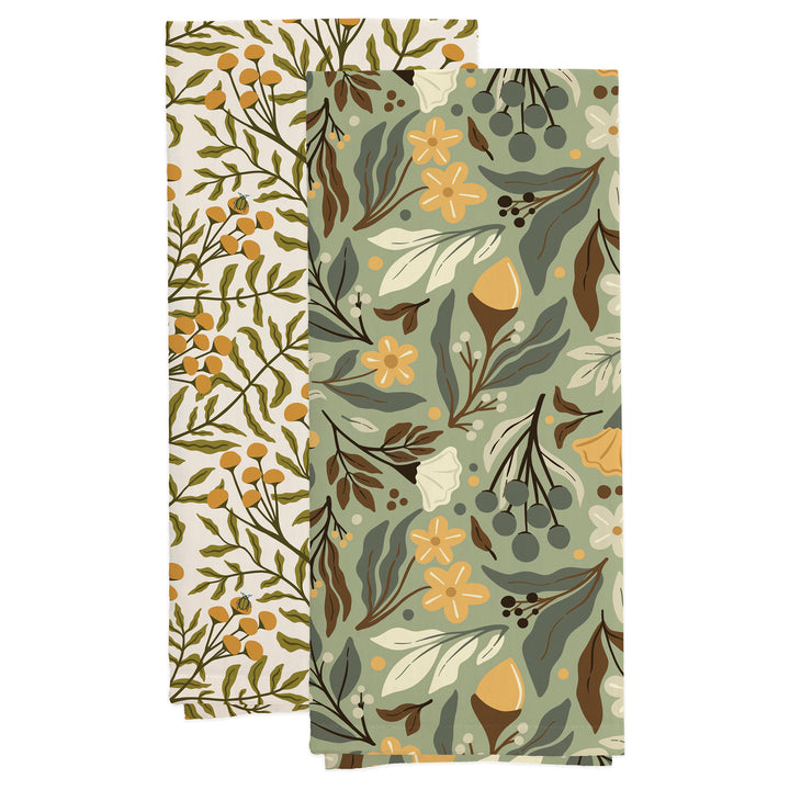 Autumn Acorn Tea Towel (Set of 2)