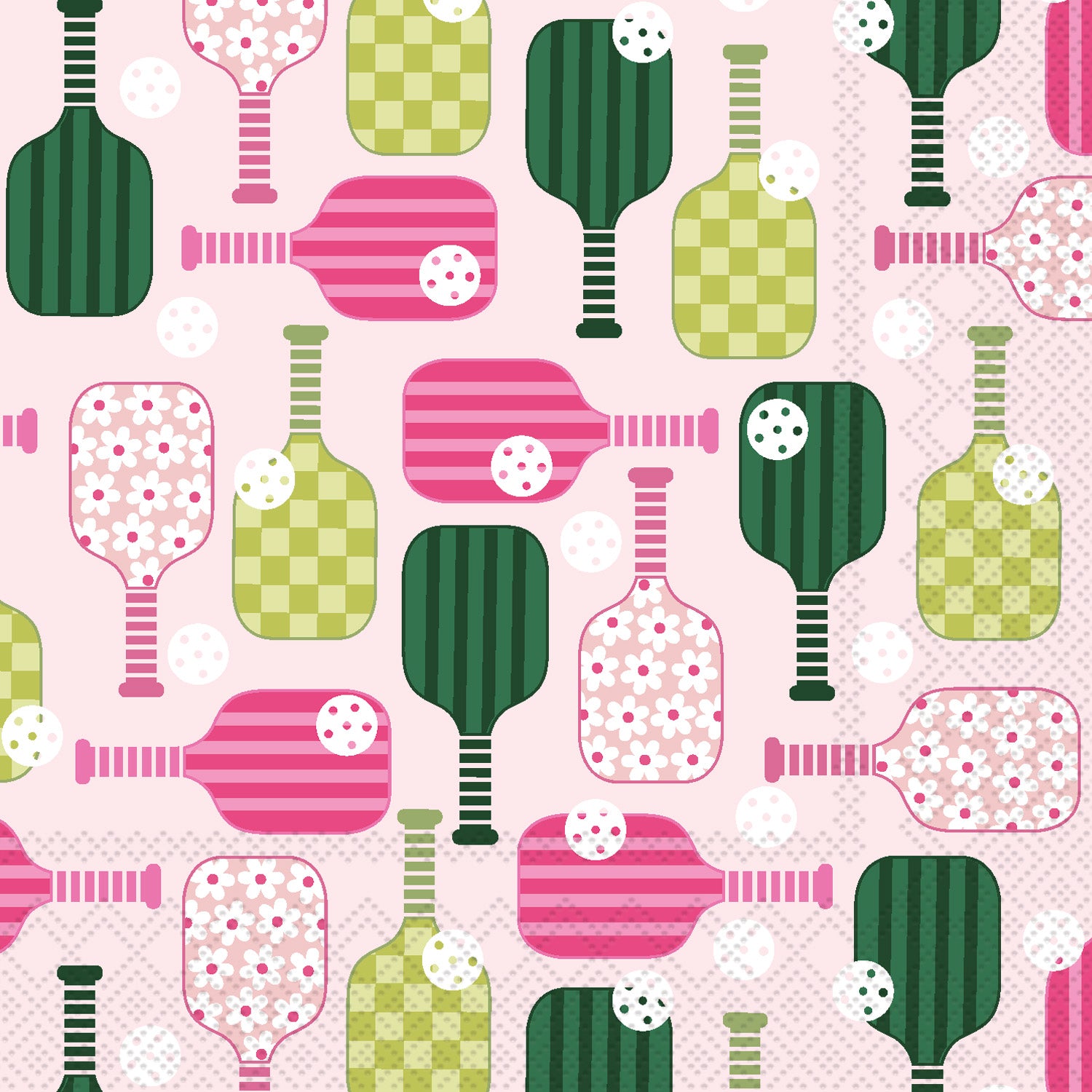 Pickleball Party Time Cocktail Napkin