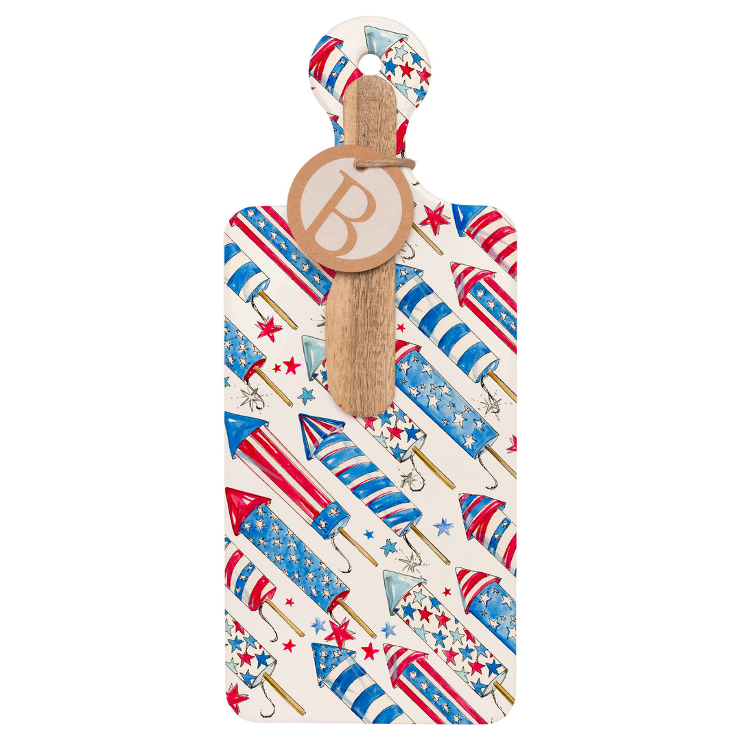 Patriotic Rockets Cuterie &amp; Spreader Set