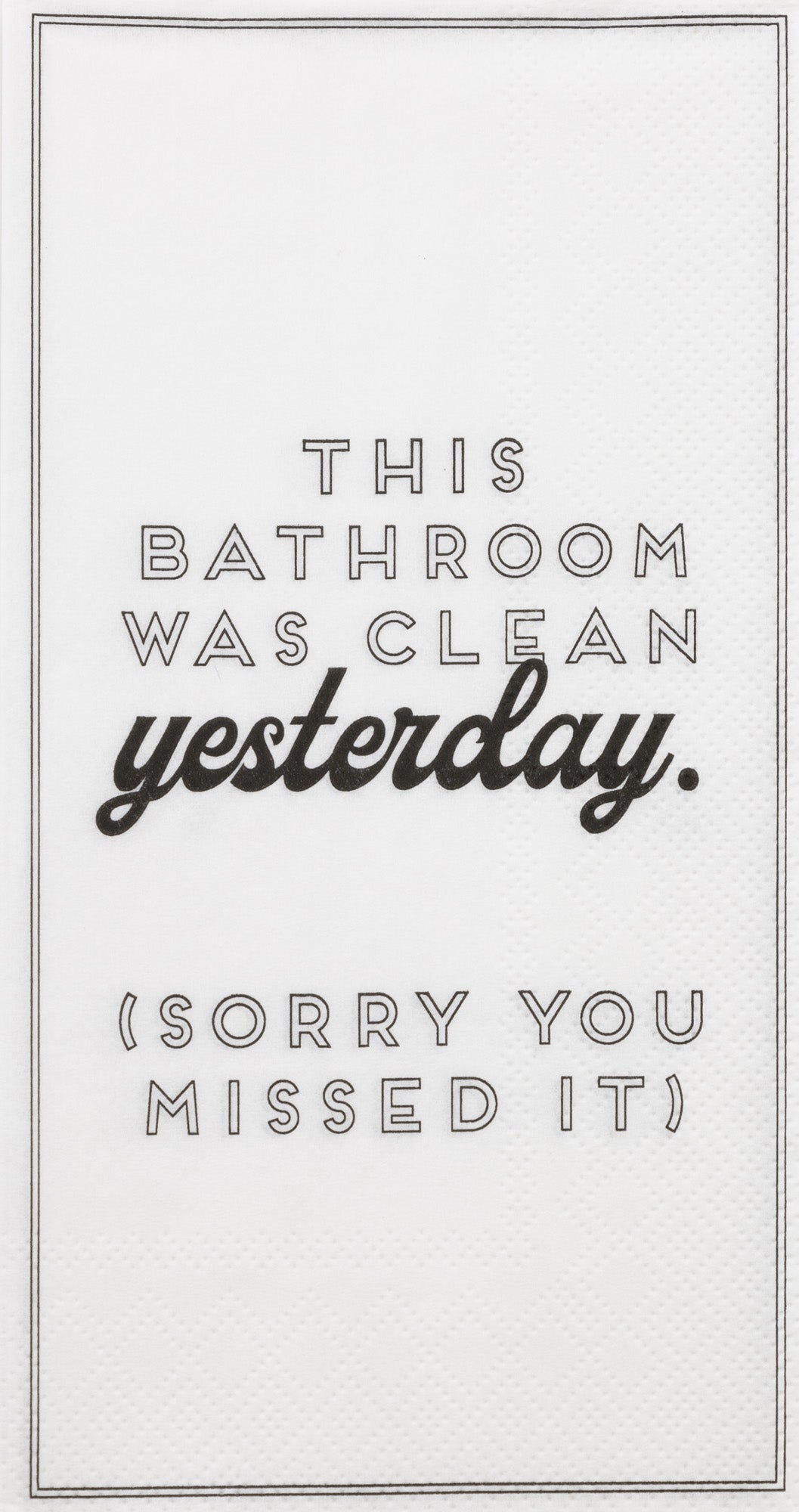 Clean Yesterday Guest Towel