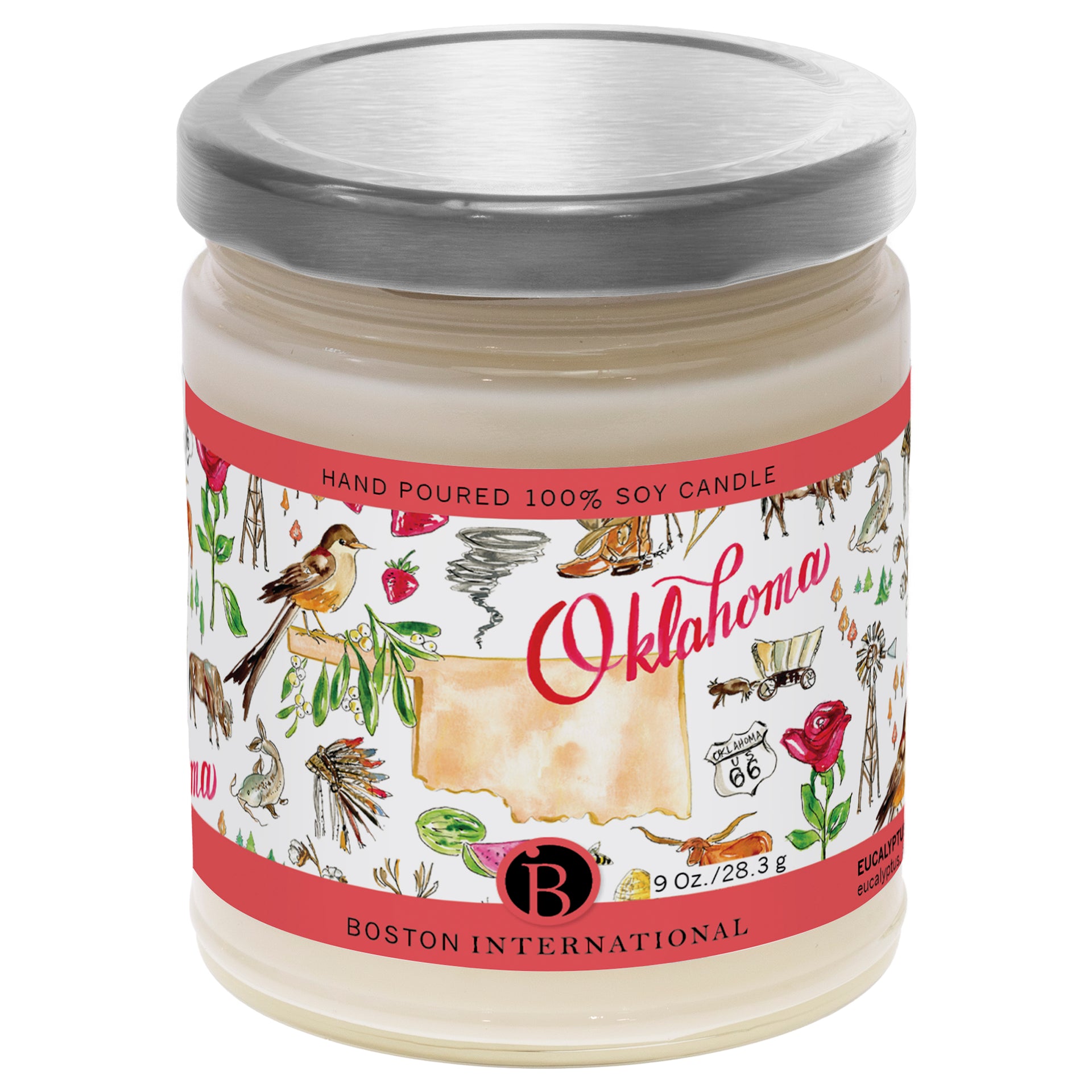 Oklahoma State Candle