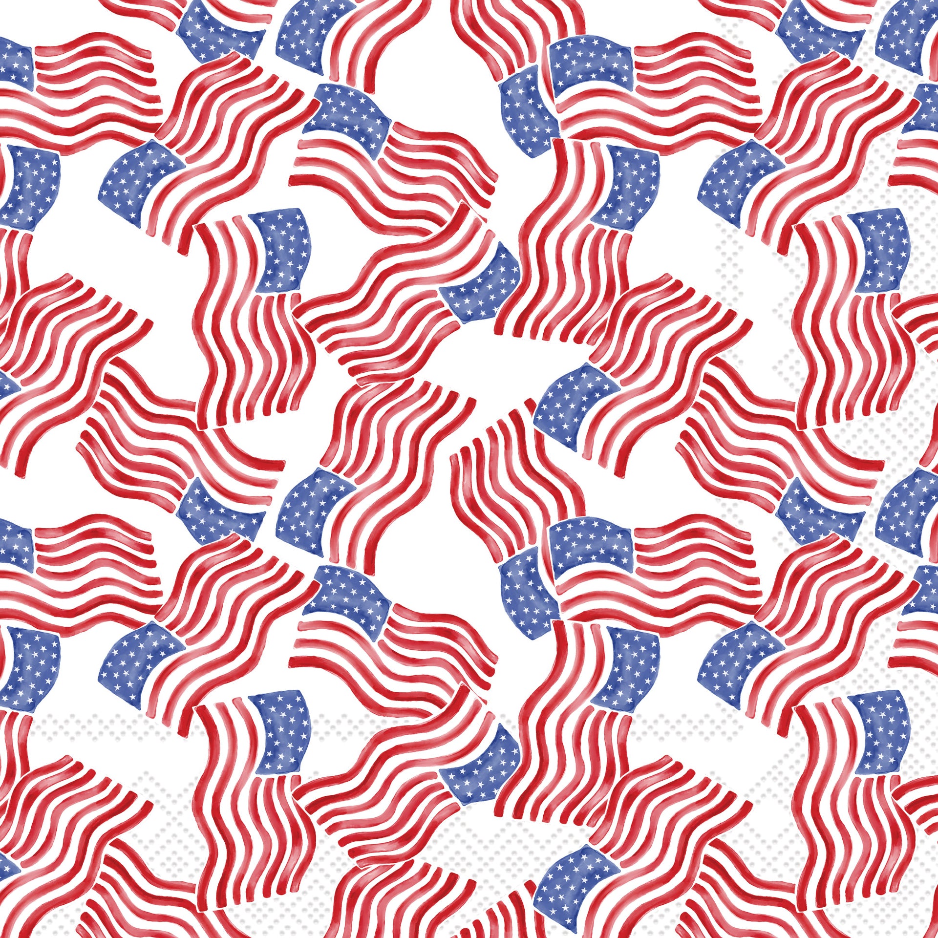 Stars & Stripes Allover Lunch Napkin