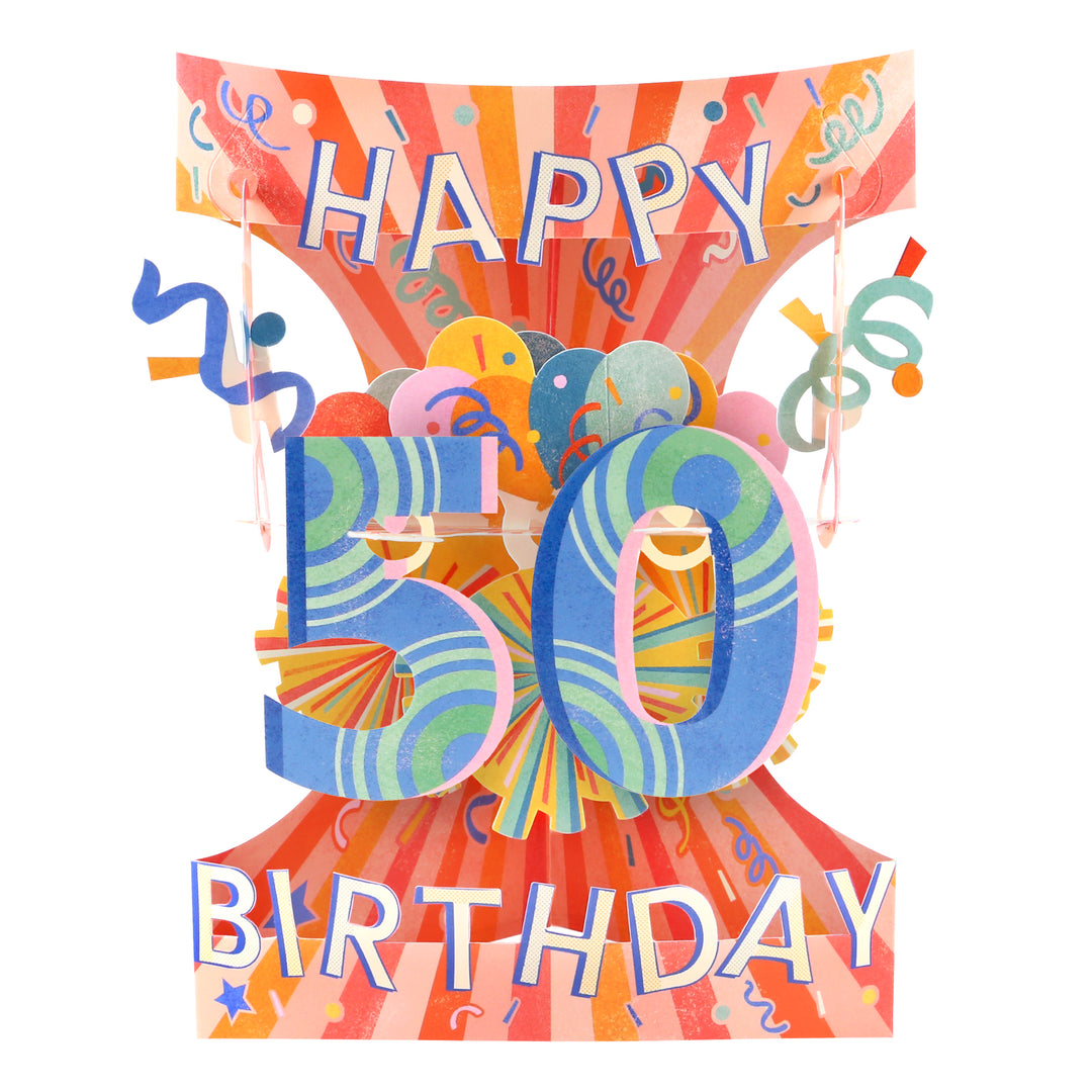 50 Happy Birthday Swing Card