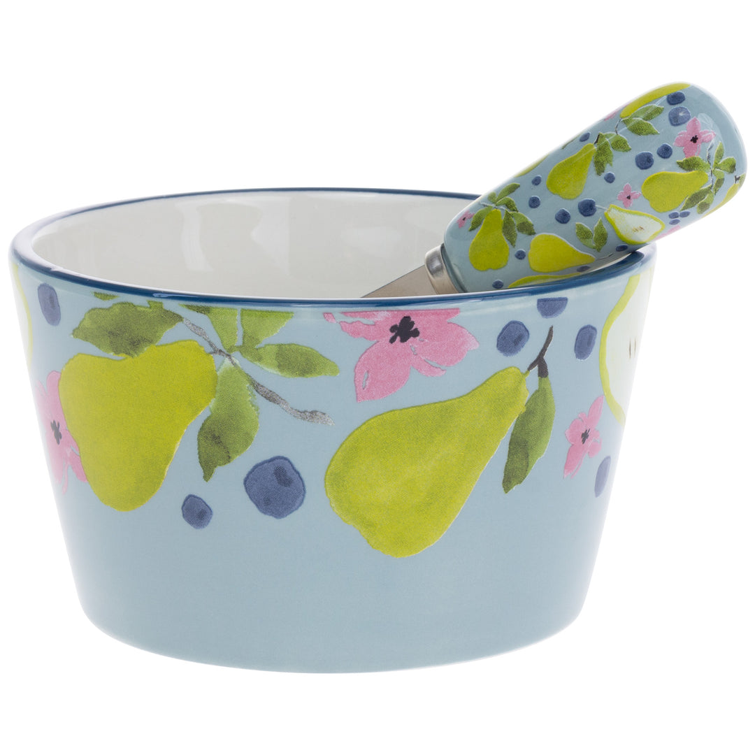 Anjou Pear Bowl and Spreader