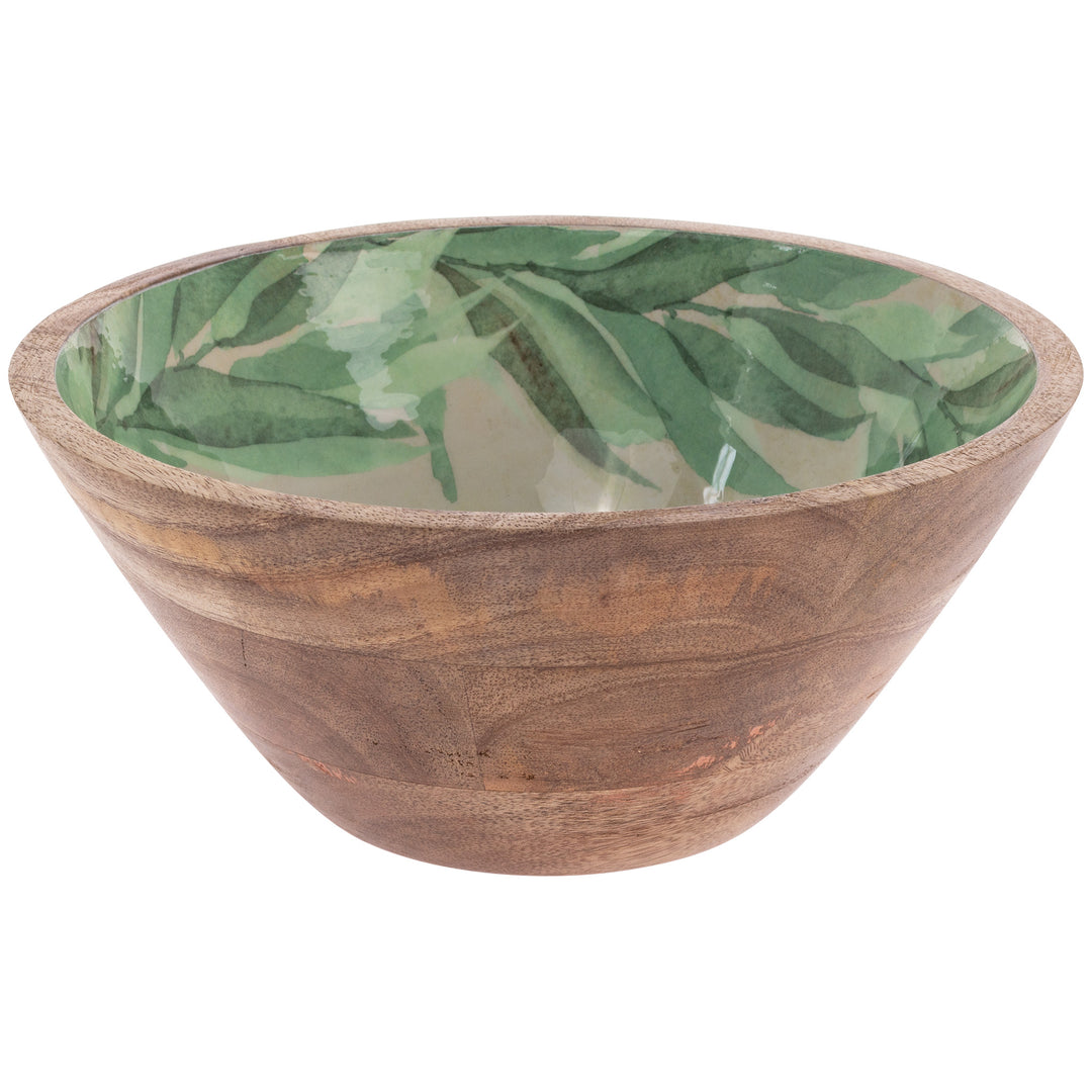 Leaf and Stem Wood Bowl
