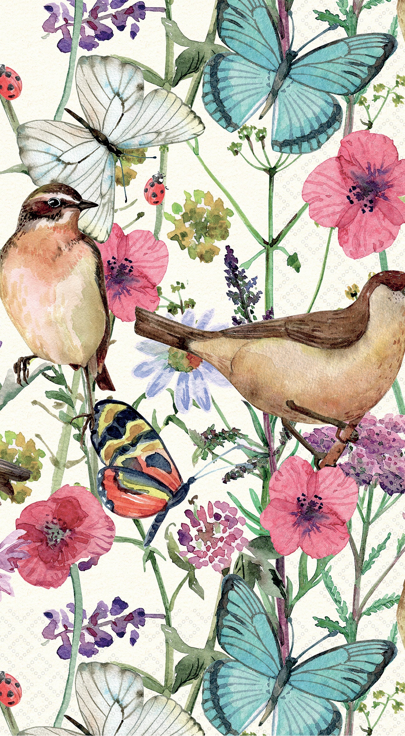 Birds In Spring Guest Towel