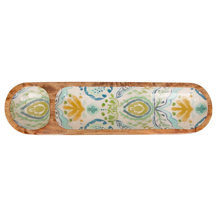 Azure &amp; Ivy Gold 2-Sectioned Tray