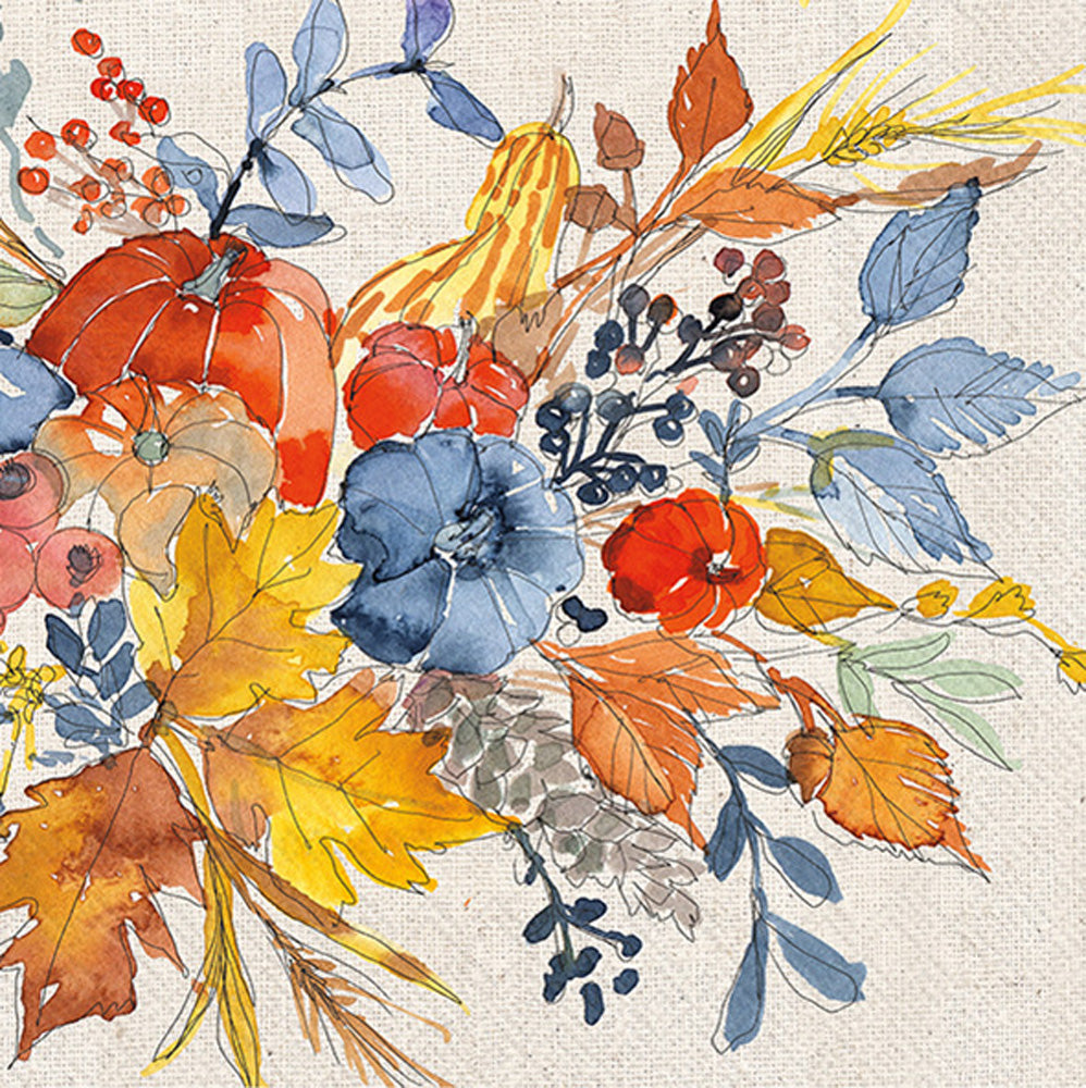 Fall Flair Cocktail Napkin