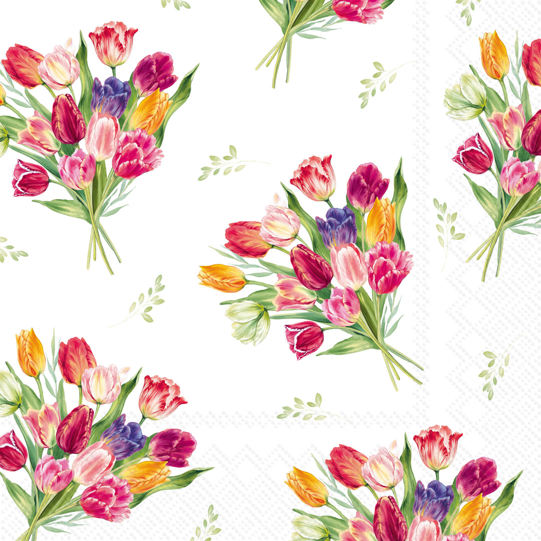 Tulip Posy Lunch Napkin