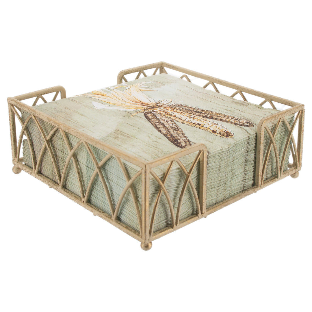Arch Lunch Caddy Antique White