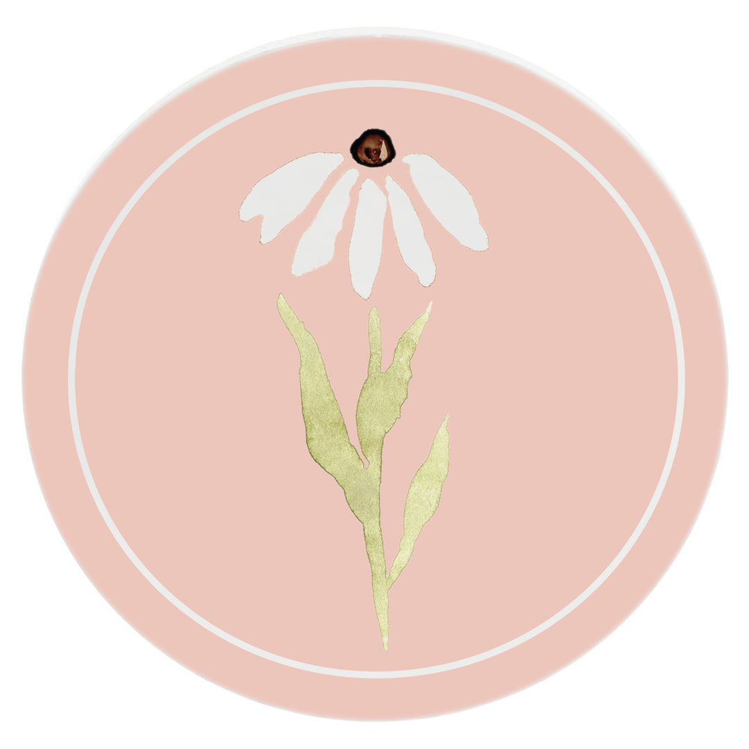 Pink Daisy Coasters