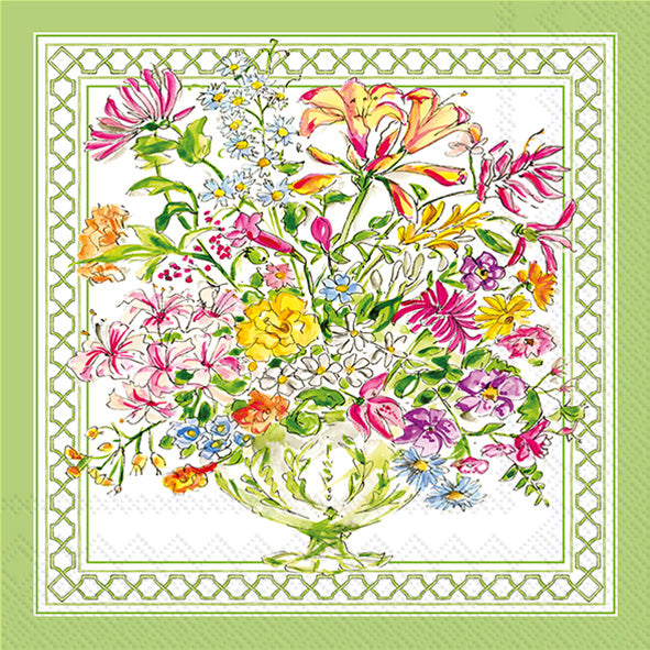 Green Botanical Lunch Napkin