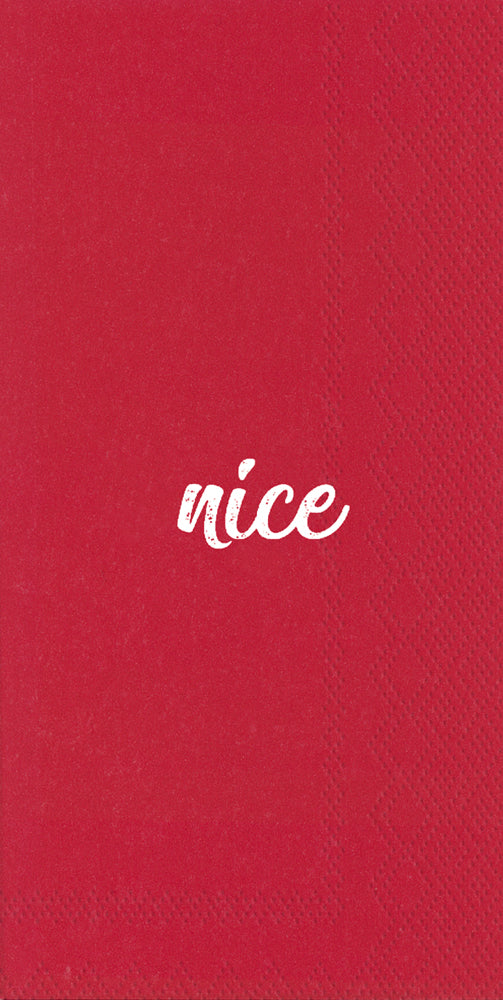 Naughty and Nice Guest Towel