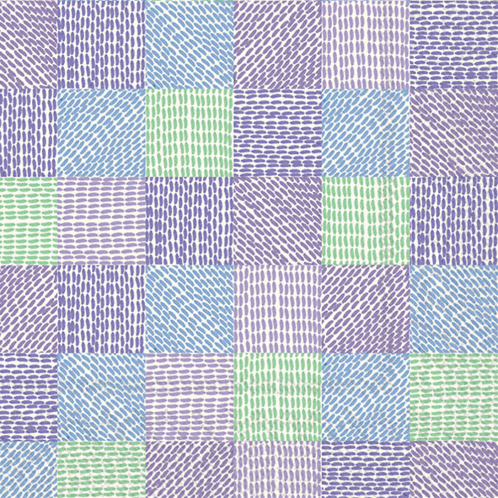 Square Sampler Cocktail Napkin Blue