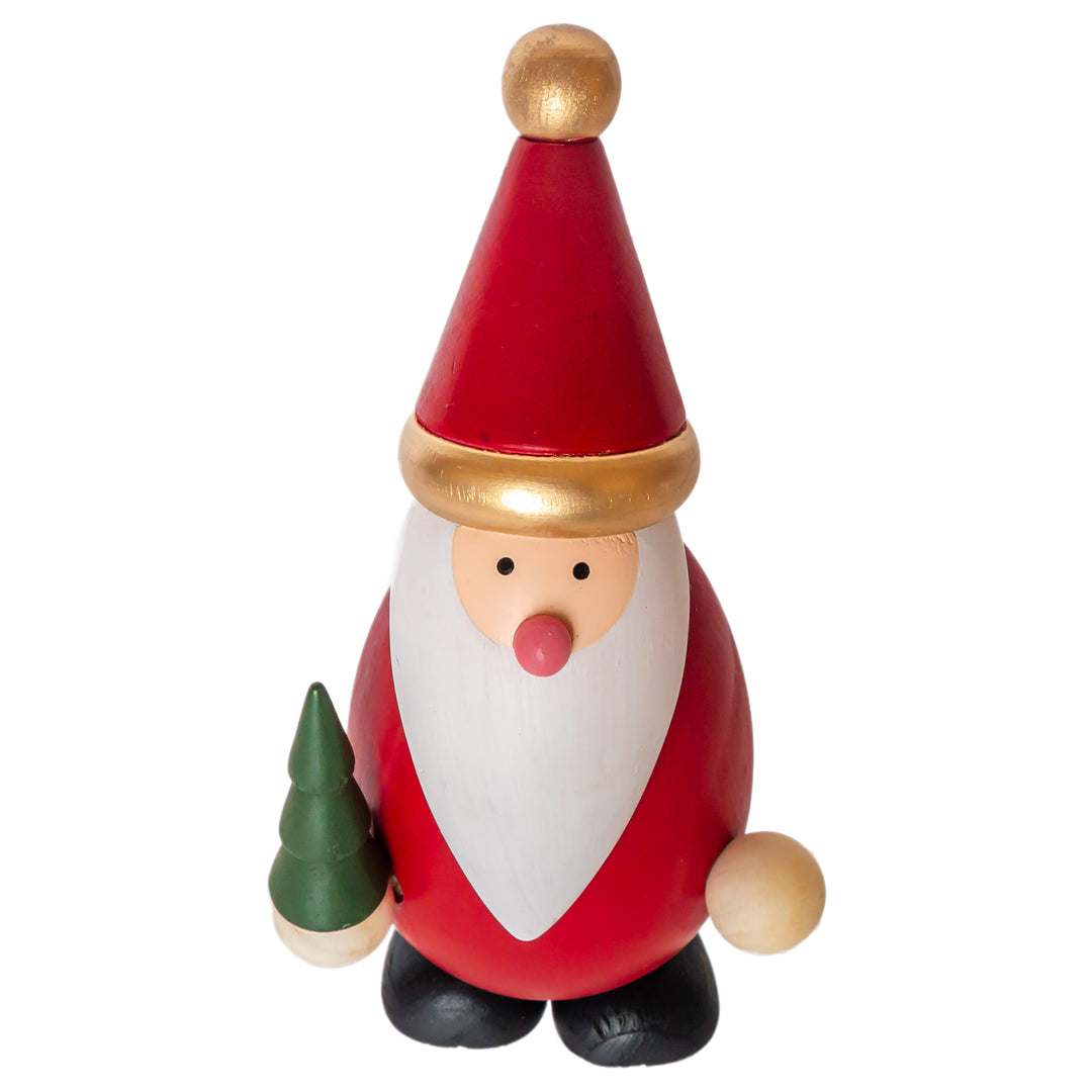 Mr. Santa Wood Figurine