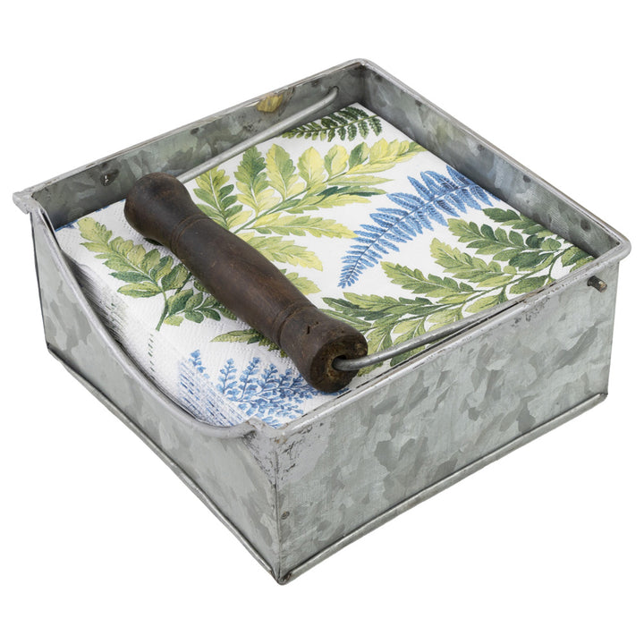 Silver Metal Cocktail Caddy