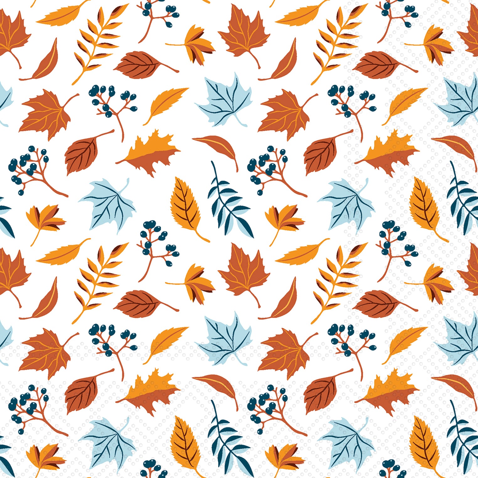 Autumn Leaves Scatter Cocktail Napkin