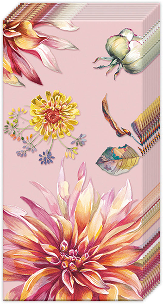 Dahlia Dream Pocket Tissue Pink