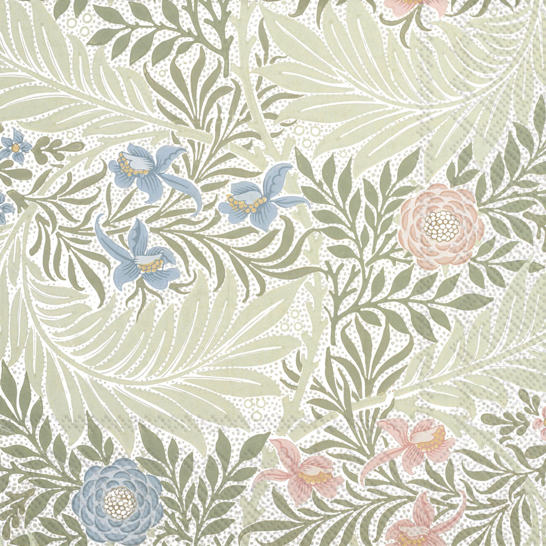 Larkspur Cocktail Napkin green