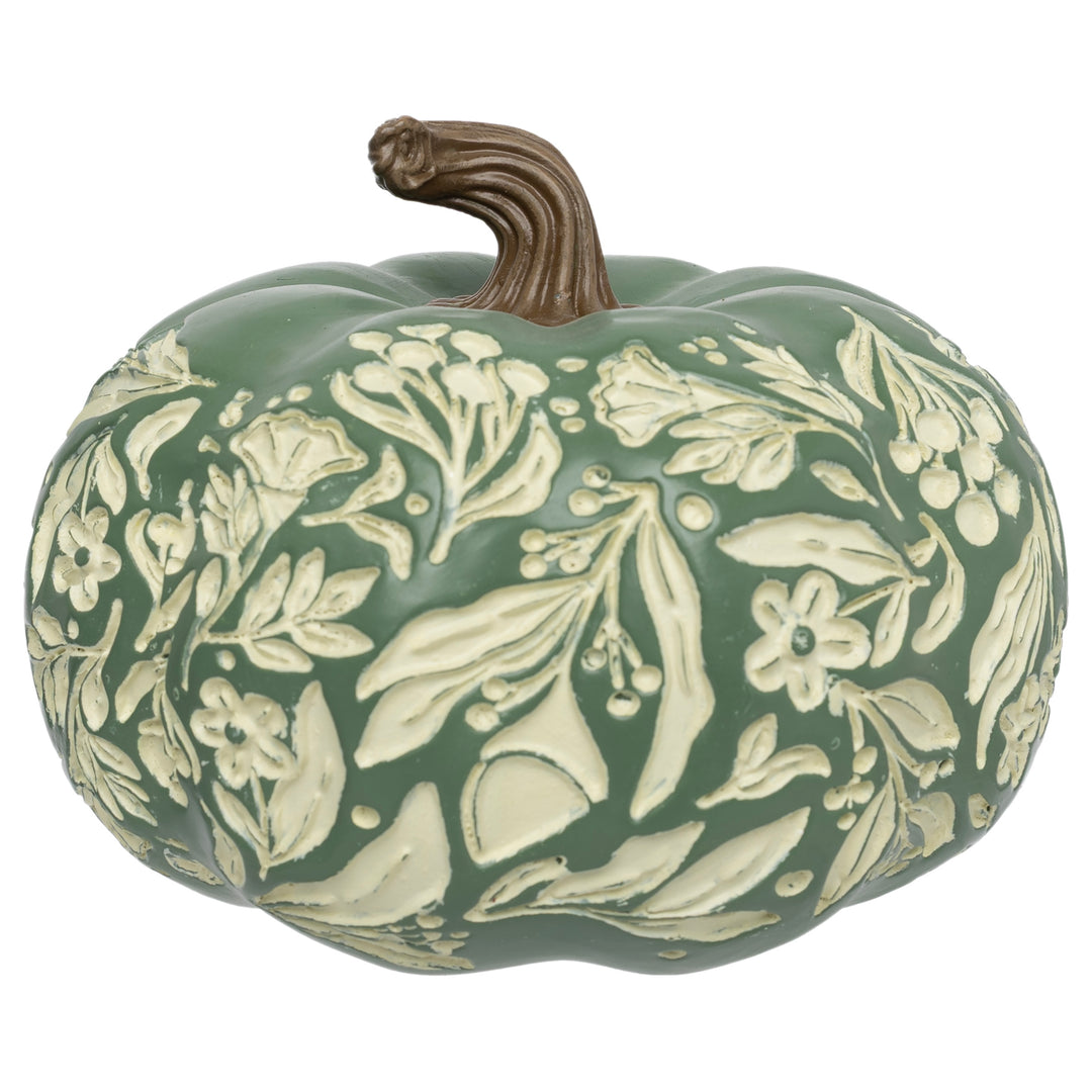 Autumn Acorn Engraved Pumpkin