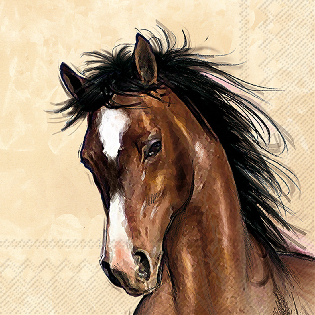 Amy And Lucy Cocktail Napkin Cream