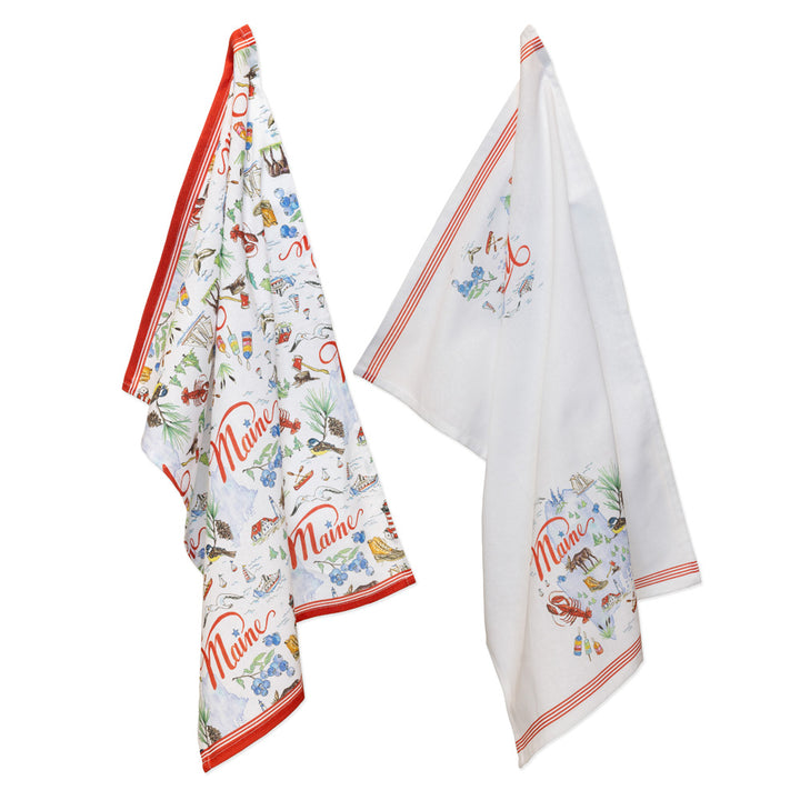 Maine Tea Towels (Set of 2)