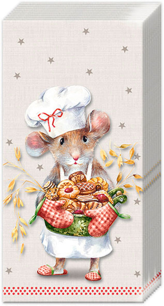 Anna Baked Pocket Tissue cream red