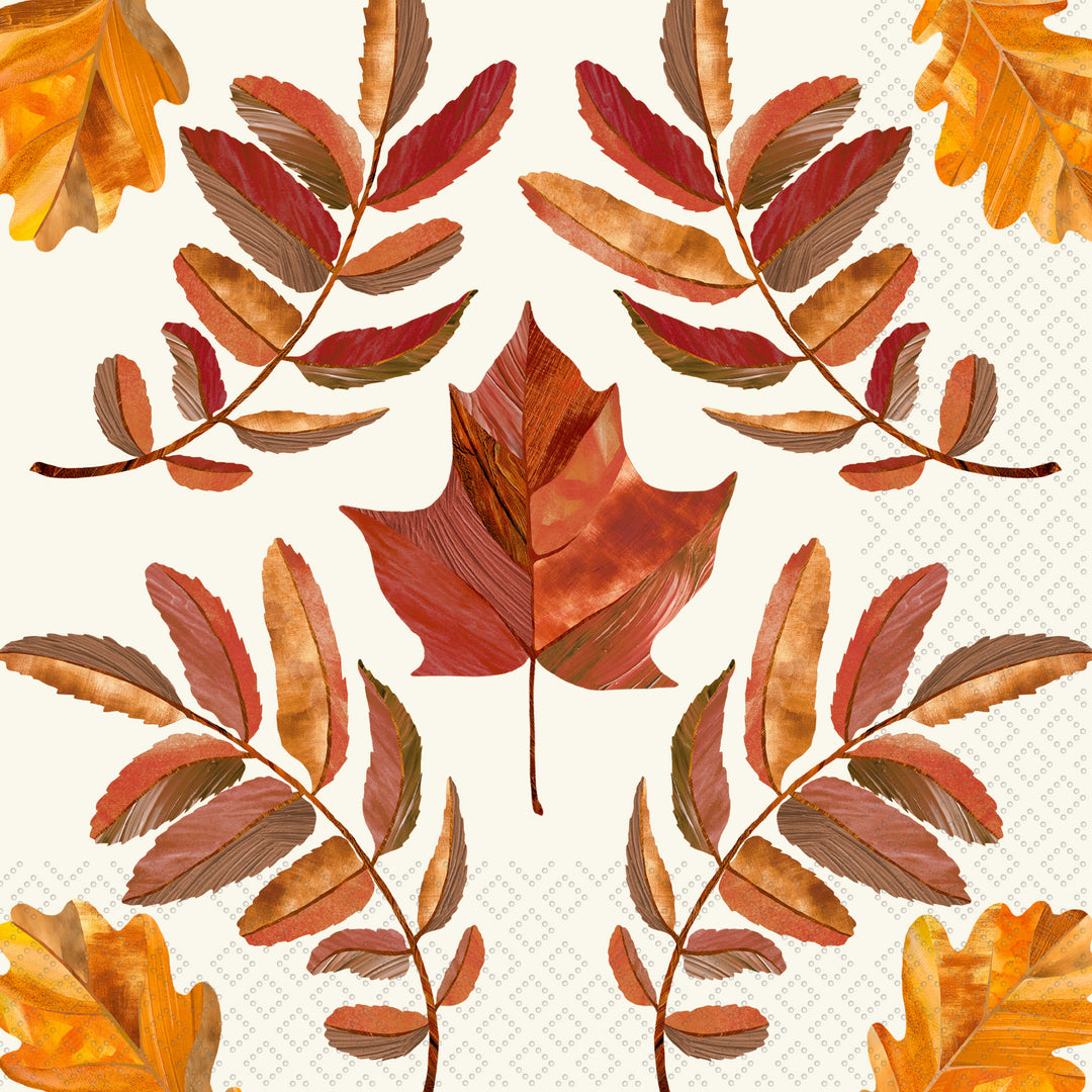Falling Leaves Tile Lunch Napkin