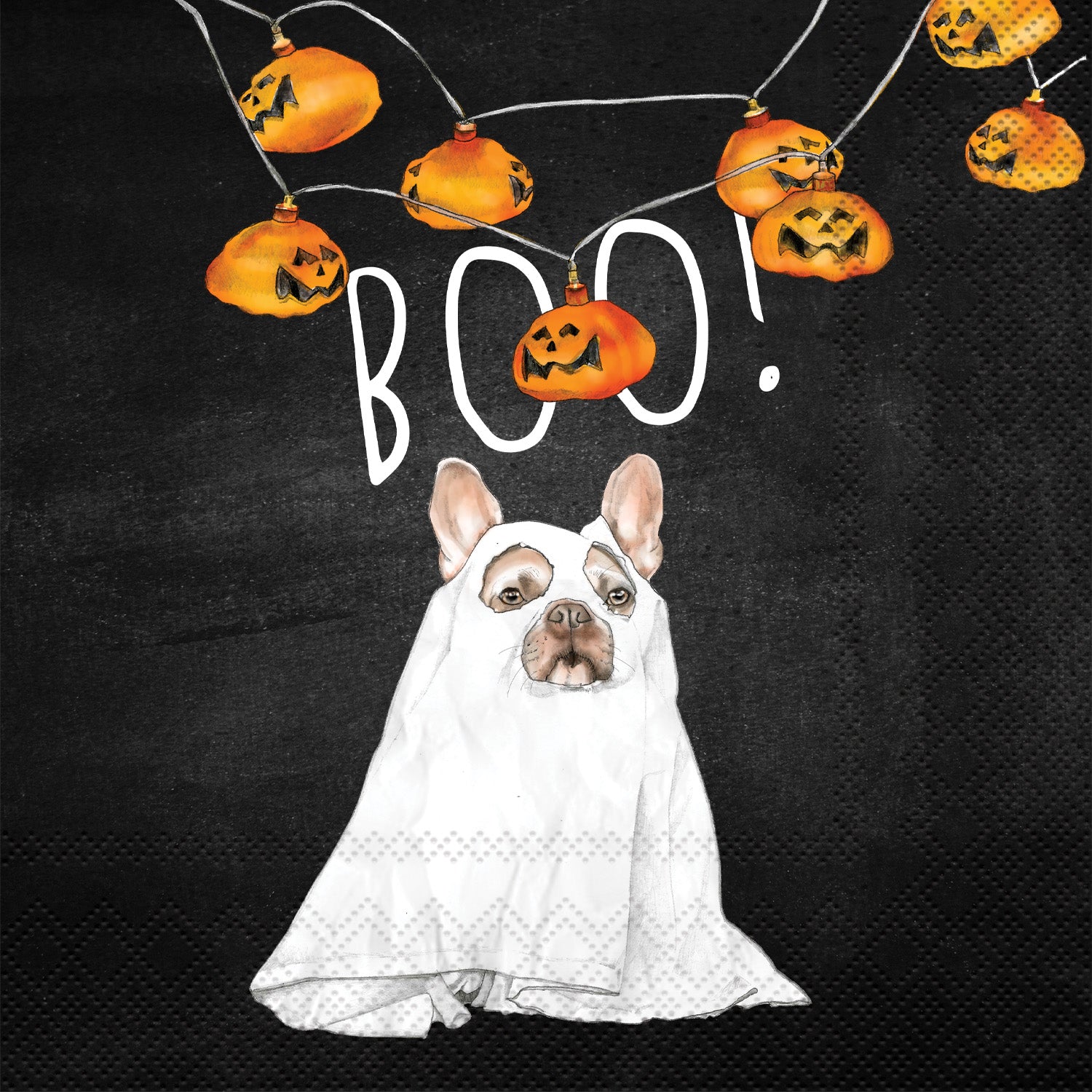 Boo Dog Cocktail Napkin