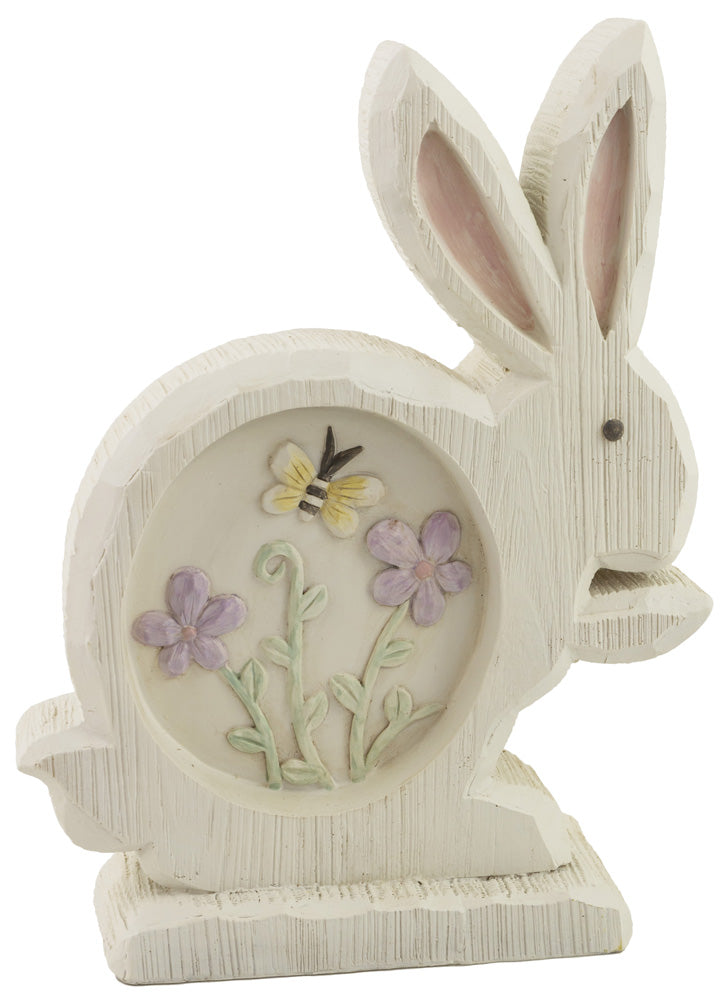 WARIS WHITE FLORAL BUNNY