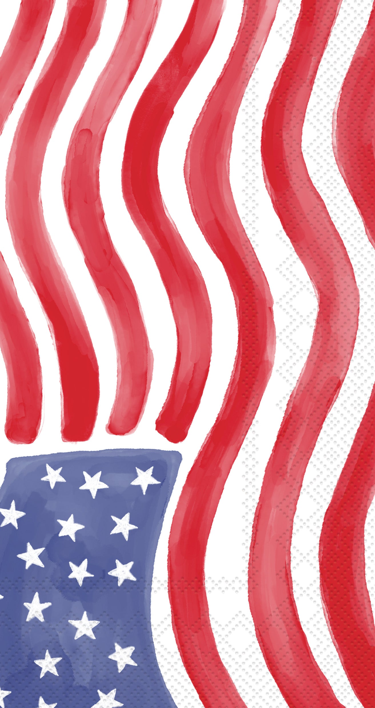 Stars & Stripes Stamp Guest Towel