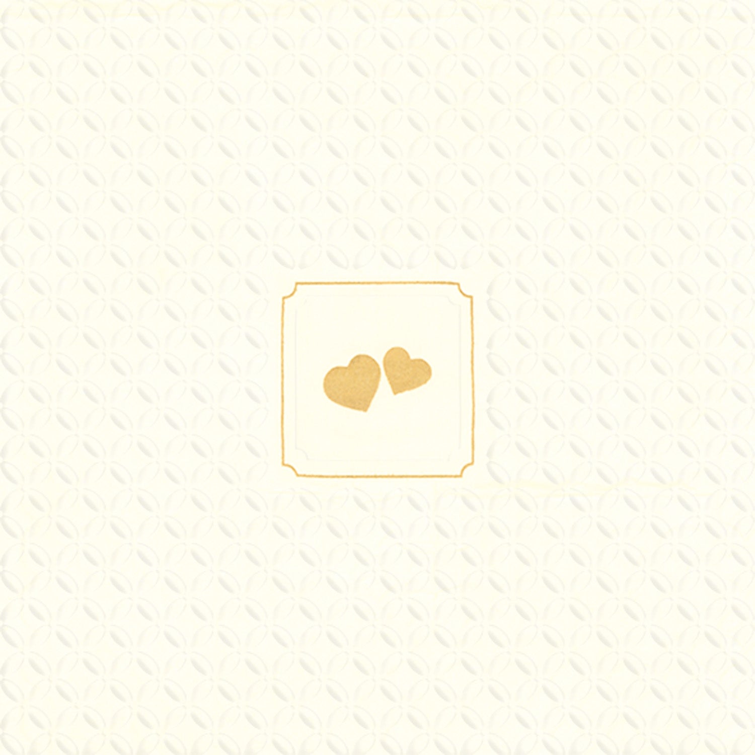 Giorno Festivo Hearts Lunch Napkin Cream
