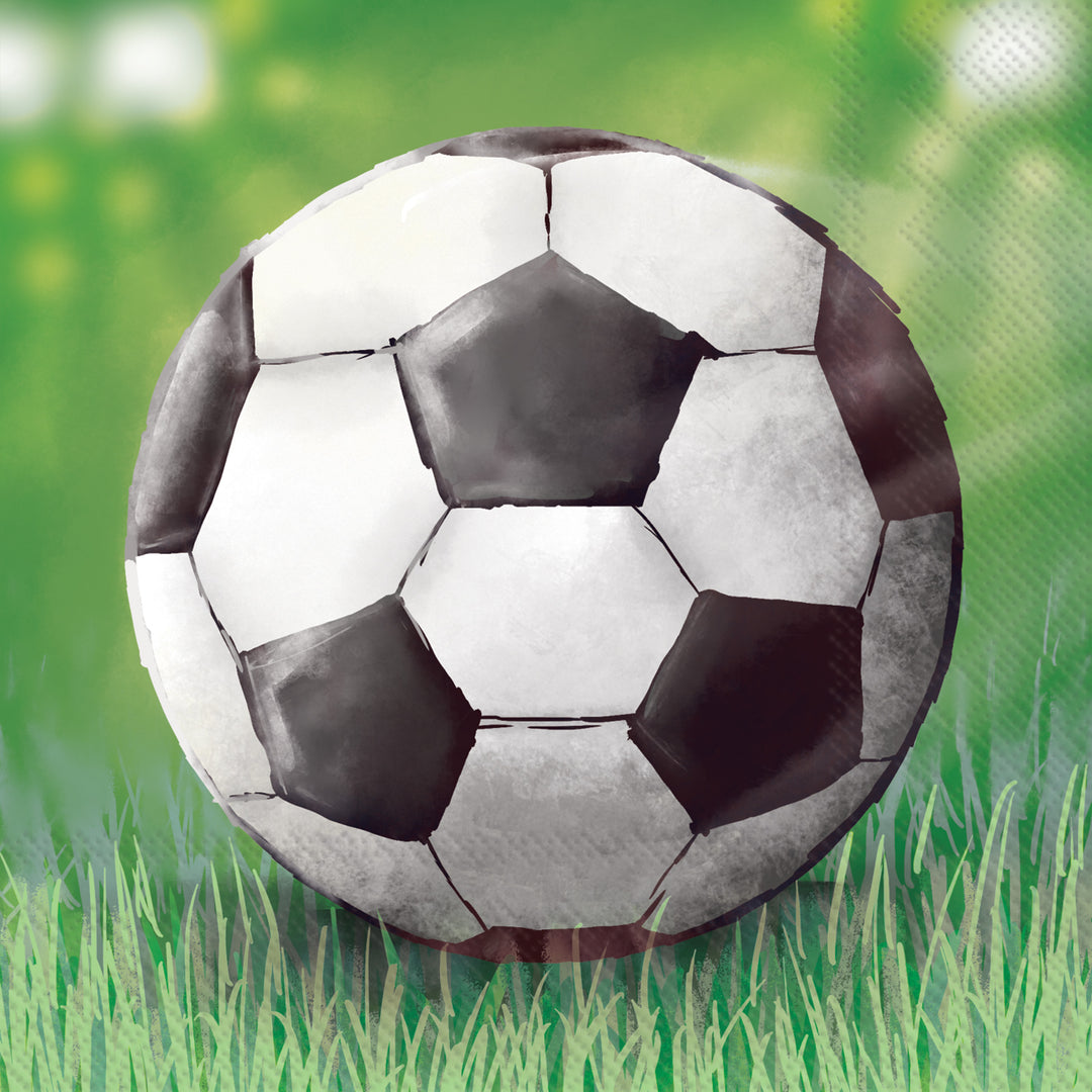 Soccer Field Cocktail Napkin