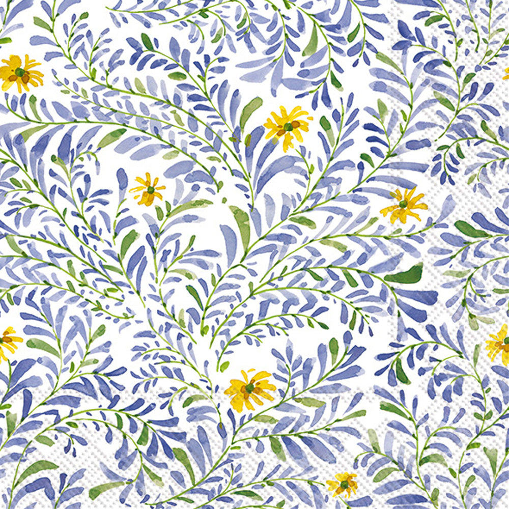 Lovely Branches Cocktail Napkin Blue