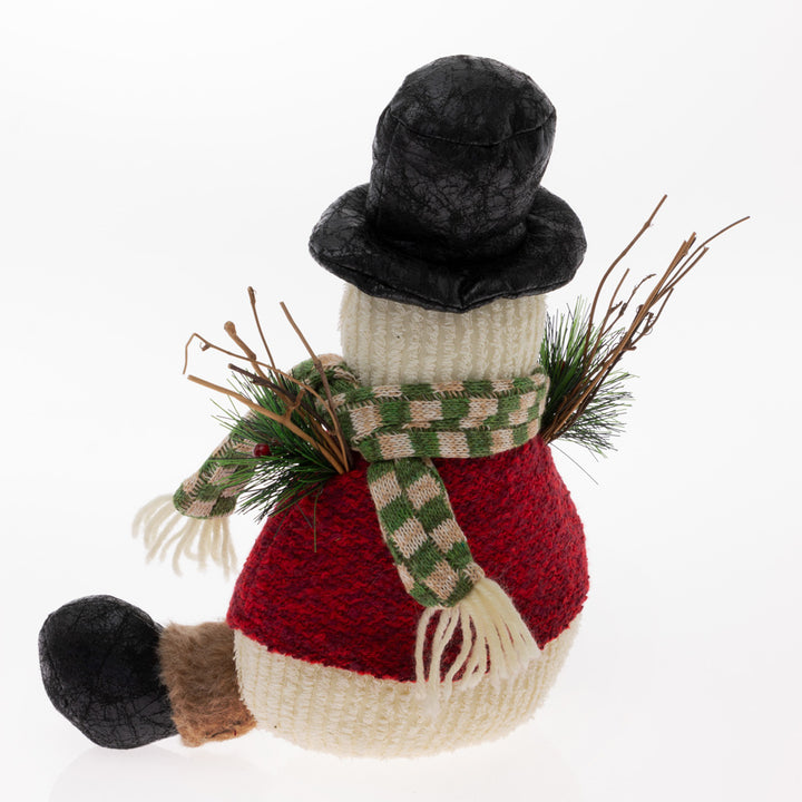 Lou Twig Arm Snowman Black Hat