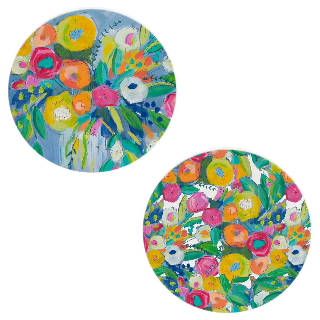 Cheerful Blossoms Coasters