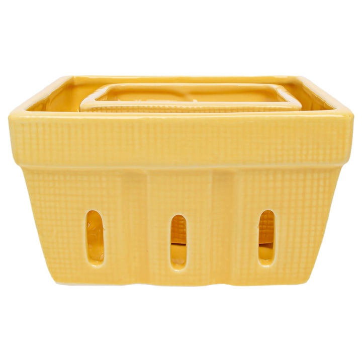 Yellow Berry Bowls (Set of 2)