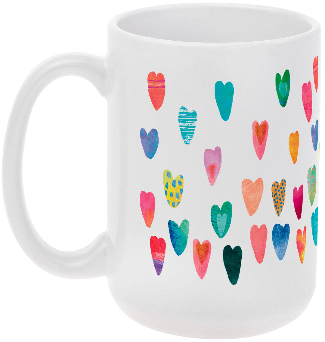 Rainbow Hearts Mug