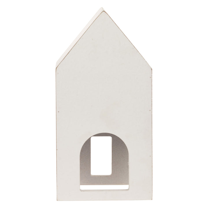 Winter White Tealight Houses (Set of 3)