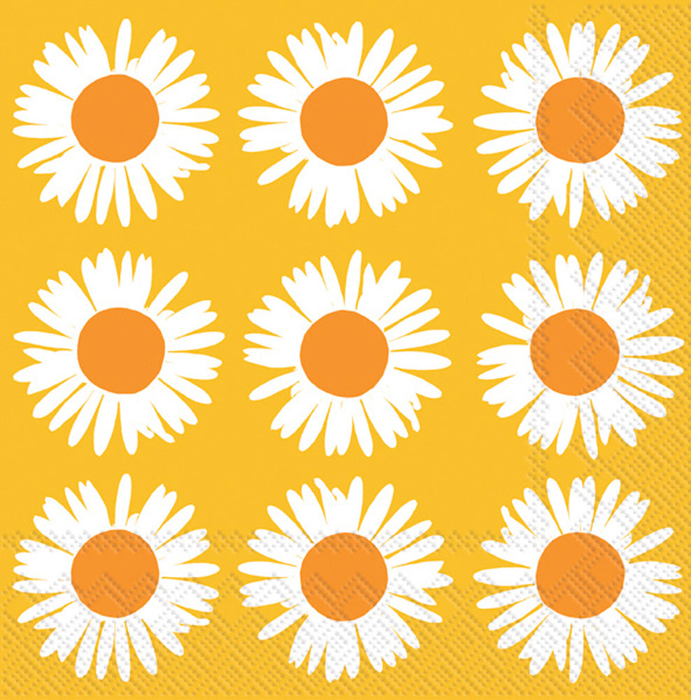 Auringonkukka Cocktail Napkin Orange Yellow