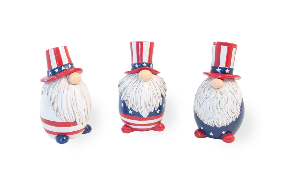 Patriotic Gnomes (Set of 3)