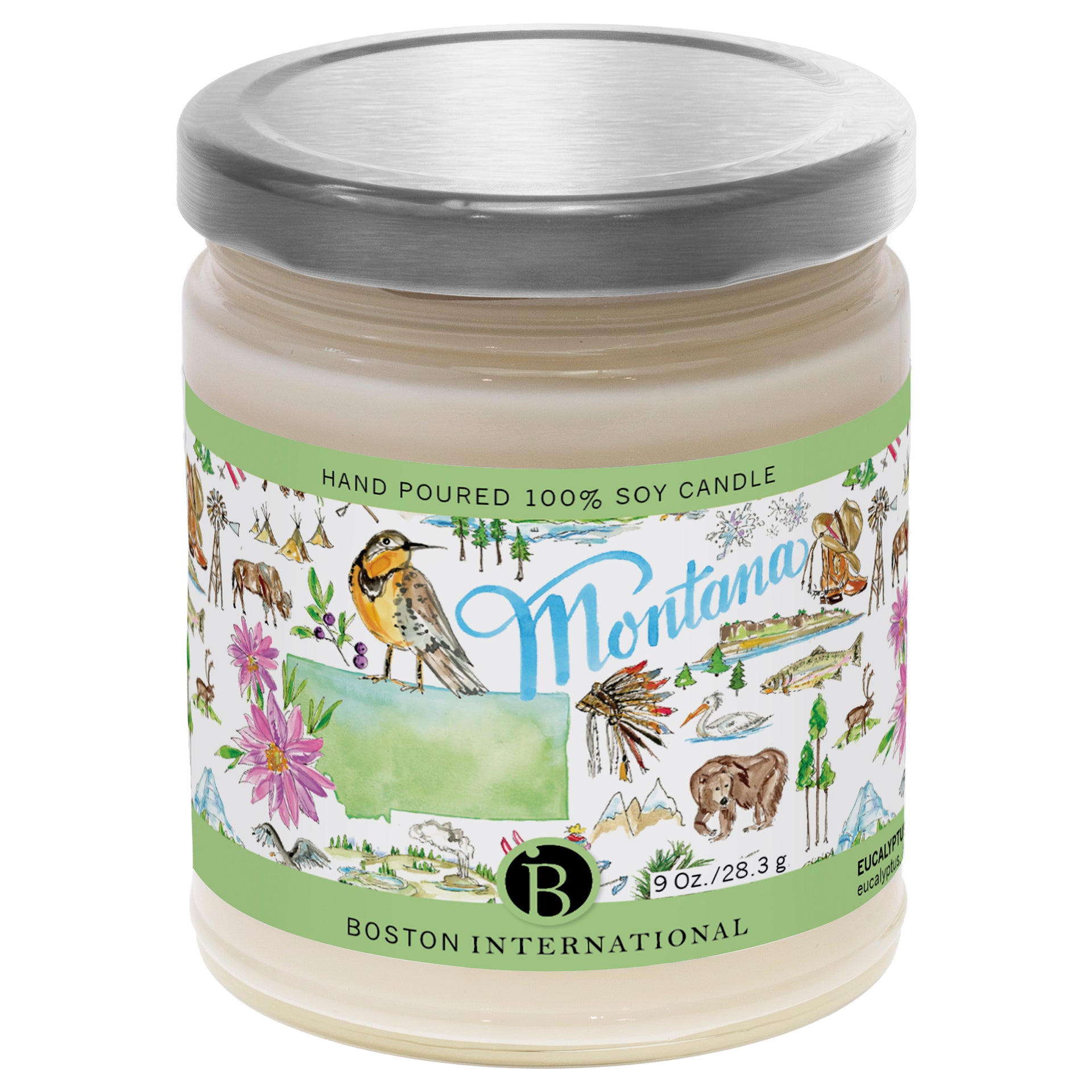 Montana State Candle