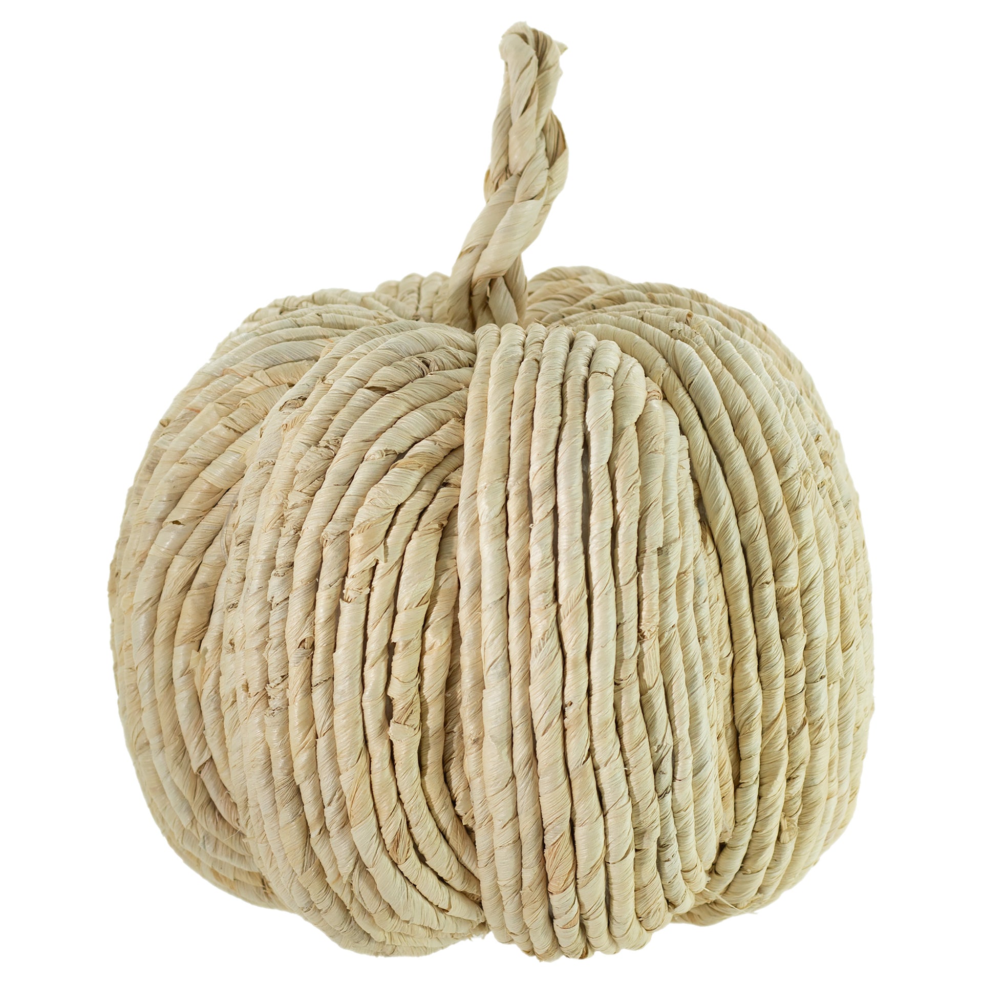 Natural Woven Pumpkin Small