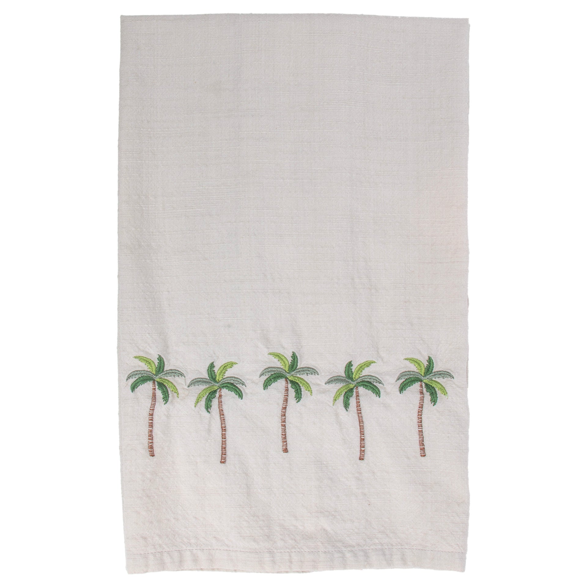 Palm Tree Embroidered Tea Towels Set of 2