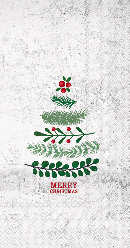 Natural Christmas Tree Guest Towel