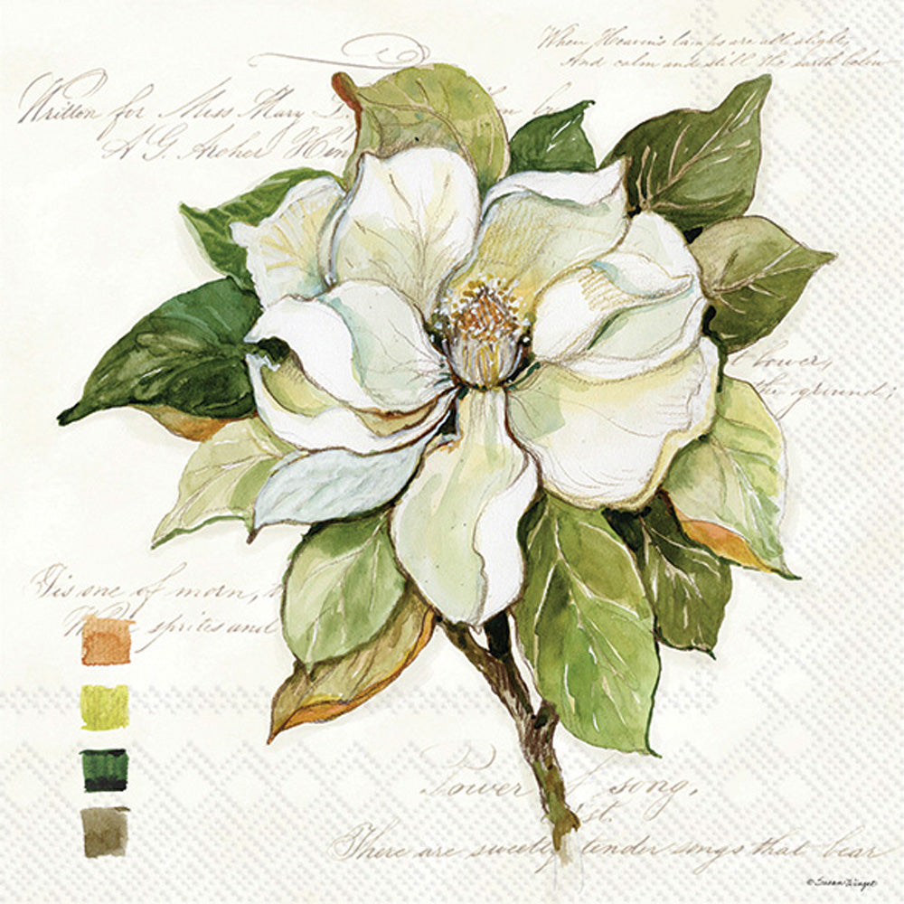 Magnolia Bloom Lunch Napkin