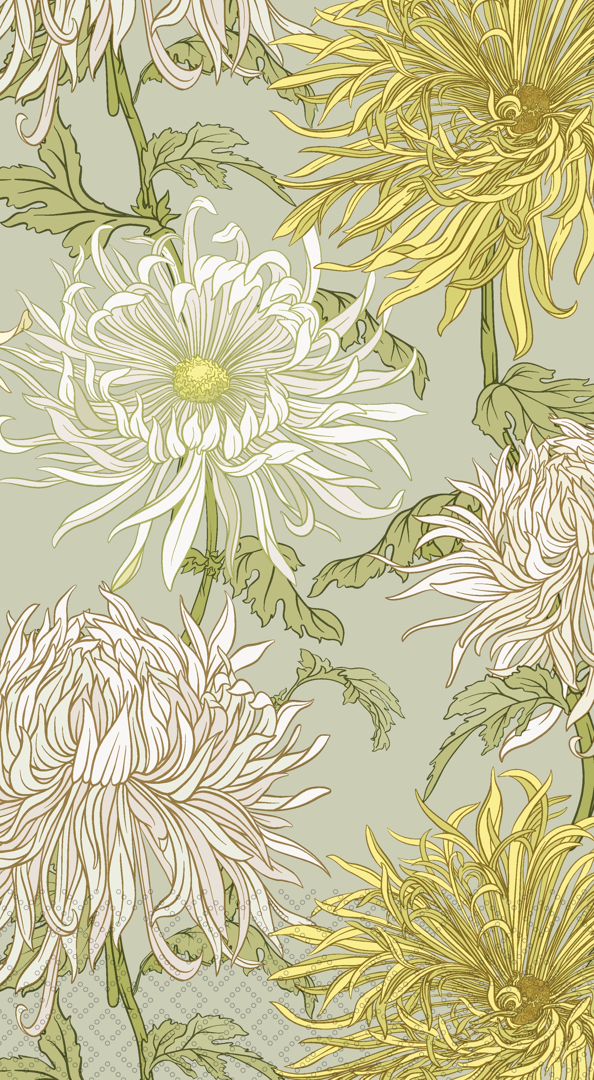 Chrysanthemum Guest Towel