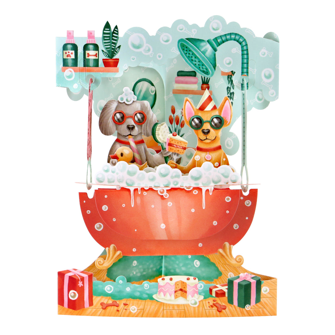 Doggy Bath Time Display Card