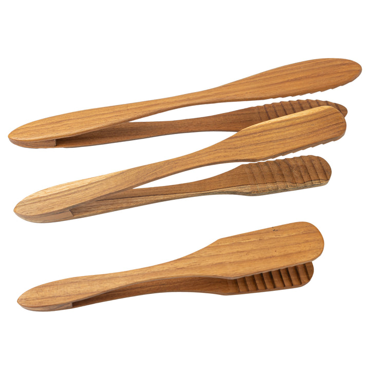 Teak Tongs (Set of 3)